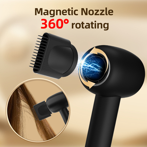 Sèche-cheveux électrique portable haute vitesse 1600W, sans balais, léger, silencieux, pour les voyages et la maison - Product Image 3