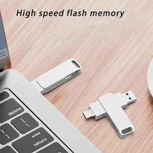 แฟลชไดรฟ์ USB 3.1 ความจุ 512GB แบบโลหะ ความเร็วสู<span class=keywords><strong>ง</strong></span> กันน้ำ ชนิด Type-C สำหรับอุปกรณ์จัดเก็บข้อมูลคอมพิวเตอร์ - Product Image 6
