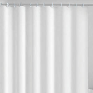 Cortina de Ducha Blanca de 180x200 cm, Vinilo Impermeable para Baño - Product Image 1