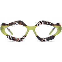 Monture de lunettes Borregls en acétate mat pour femme, lunettes de vue rétro multicolores œil de chat de haute qualité, lunettes optiques homme 9291