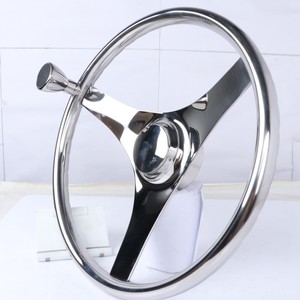 Volante de barco de acero inoxidable 316 para yate, barco de pesca, lancha rápida, piezas marinas, control de dirección hidráulico - Product Image 3