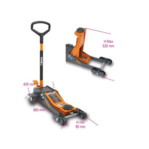 Beta 3030/2T Élévateur hydraulique à 6 roues, 2t à profil bas - Product Image 2