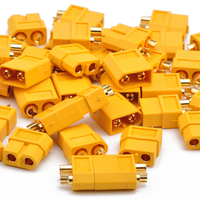 Connecteurs à balle XT60 plaqués or, femelle et mâle, prise d'alimentation à 2 cœurs avec anti-étincelles, contacts à 2 broches pour batterie de voiture