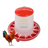 Mangeoire à poulet 12KG avec jambe Mangeoires automatiques pour animaux Mangeoires à poulet pour élevage de cailles de canard de chair