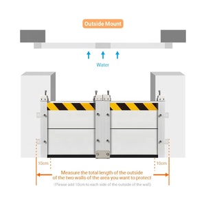 Barrera de Protección Contra Inundaciones, Barrera Impermeable Extraíble para el Control de Inundaciones, Barrera Automática de Aluminio para el Hogar - Product Image 3