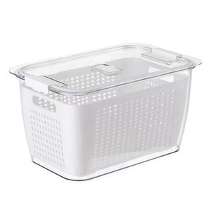 Transparent Airtight Food Storage Box <b>With</b> <b>Lid</b> Rectangle For Refrigerator Fruits Vegetables Frozen Food - Product Image 3