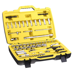 Juego de Llaves de Impacto Stanley SET 81 PZ FatMax de 1/4\" + 1/2\" con Acabado Cromado para Bricolaje - Product Image 1