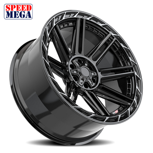 ล้อแม็กซ์ SPEED MEGA สีดำเงา ลายหลายก้าน ผลิตจากอะลูมิเนียมหล่อขึ้นรูปชิ้นเดียว สำหรับรถยนต์นั่งส่วนบุคคล ใช้ได้กับรถยนต์ทั่วไป - Product Image 1