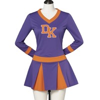 Tenues de Danse et de Cheerleading pour Adultes en Polyester, Style Europe-Amérique, pour Spectacles et Compétitions, Ensemble Deux Pièces Personnalisé avec Strass