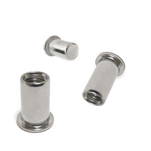 עיוור מסמרת אגוז 304 אלומיניום נירוסטה מסמרת אגוז מסמרת בורג שטוח ראש אגוז גלילי טור דרך חור - Product Image 6