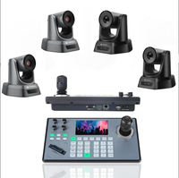 Sistema de Cámara PTZ de Conferencia con Zoom 20X y Controlador Joystick 4D - Cámara 1080p con SDI/HDMI/USB3.0/LAN(PoE) para Transmisión