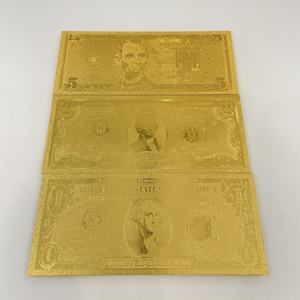 Moneta Commemorativa Personalizzata in Foglia d'Oro da 1, 2, 5, 10, 20, 50, 100 Dollari, Replica Placcata in Oro 24K per Collezione - Product Image 3