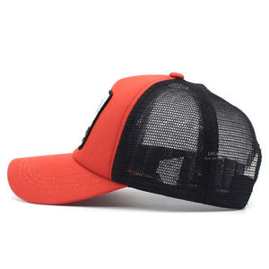 OEM تصميم الكرتون رغوة شبكة رقعة مطرزة حافة منحنية 5 لوحة الحيوان رغوة سائق الشاحنة قبعة الشاطئ في الهواء الطلق تنفس - Product Image 2