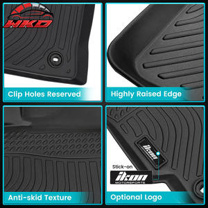 Fits For Toyota Tundra Crewmax Cab 2022-2025 3D Molded Floor Mats Guard Set <b>TPE</b> 3PCS Set All Weather Carpets Liners - Product Image 3