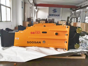 Martillo hidráulico SOOSAN SB 151 Tipo de caja adecuado para excavadoras pesadas con peso de portador 40-55 toneladas para trabajos de demolición - Product Image 5