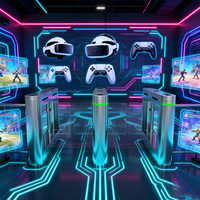 Tourniquet d'entrée biométrique intelligent à reconnaissance faciale IA pour lieux VR et salles de sport haut de gamme