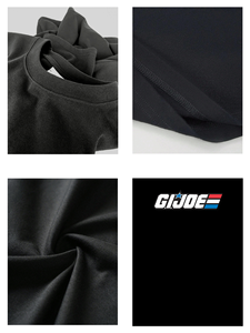 GI <span class=keywords><strong>Joe</strong></span> Logo Blue Star Red White Stripes Classic American Action Adventure 100% coton à manches courtes col rond respirant pour hommes - Product Image 3