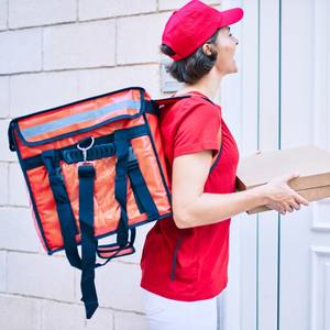 Bolsa de entrega de alimentos personalizada de fábrica, bolsa de entrega para motocicleta, mochila térmica aislada para alimentos, mochila impermeable para hombre <span class=keywords><strong>Glovo</strong></span> - Product Image 6