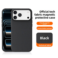Étui de téléphone magnétique antichoc en TPU tressé de luxe pour iPhone 17 16 15 Pro Max, compatible avec la recharge sans fil