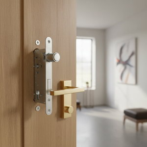 Serratura a Cilindro Europea BT NS 52X10600S2 in Lega di Zinco e Acciaio, Finitura Bianca per Porte, Prodotta in Italia - Product Image 3