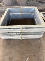 Compensateur non métallique à soufflet carré en tissu pour conduit d'échappement