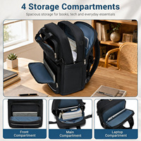 Sac à dos de voyage décontracté minimaliste de grande capacité personnalisable/OEM, sac à dos multifonctionnel pour ordinateur portable imperméable pour les trajets quotidiens