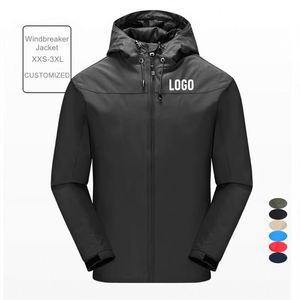 Veste imperméable coupe-vent pour homme avec logo personnalisé, de haute qualité, fermeture éclair, grande taille, veste pour homme et femme, manteau pour homme - Product Image 4