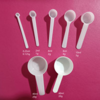 Cuillères à mesurer en plastique de qualité alimentaire Cuillère à thé Cuillères à café pour grains de café Épices protéinées