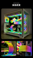 Boîtier PC PSU Extension Câble ARGB Ligne de couleur néon Cuivre PC Câble RGB Gaine ARGB Extension Alimentation personnalisée