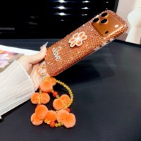 Coque de téléphone de luxe scintillante avec chaîne pour iPhone 17, 16, 15 Pro Max – Accessoires mobiles