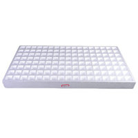 DD1679 Plateau de germination hydroponique blanc à 136 cellules pour semis, herbes et plantes, en mousse, pour pépinière
