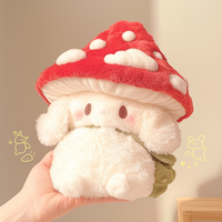 Jouets en peluche doux personnalisés 25 cm Jouet en peluche personnalisé Pas de minimum Jouet en peluche en forme de champignon Jouet en peluche en forme de lapin