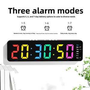 Reloj Despertador <span class=keywords><strong>Digital</strong></span> LED Multifuncional para Niños YAOQIU YQ-3206, Termómetro, Pantalla de 24 Horas, Visualización del Día de la Semana, Diseño Moderno y Minimalista - Product Image 3