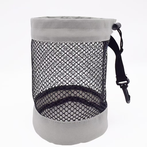 Sac de rangement pour balles de golf, organisateur de balles de golf en maille avec cordon de serrage, organisateur de balles de golf avec mousqueton pour le camping en plein air - Product Image 1