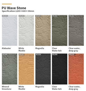 亀甲模様PUストーンウォールパネルディスプレイボード内外装装飾フェイクストーンウォールパネル - Product Image 6