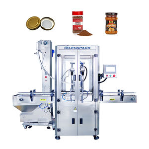 Tampa De Elevação Automática Garrafa De Plástico Cabeça Dupla Máquina Tampando De Quatro Rodas - Product Image 6