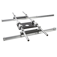 Kit combiné de guides linéaires DYCD haute précision en acier au carbone et aluminium - Table de routeur CNC à 3 axes, assemblage facile et fluide
