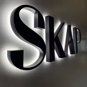 Lettres en relief LED rétroéclairées modernes, enseignes en acrylique 3D pour les bureaux, les bâtiments commerciaux et la publicité dans les centres commerciaux - Product Image 1