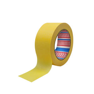 Pour Tesa 53128 ruban de masquage en <span class=keywords><strong>papier</strong></span> crêpe jaune 80 résistance à la température 7 jours pas de peinture en caoutchouc activée par l'eau élevée résiduelle - Product Image 1