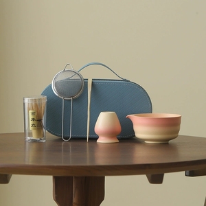 Juego de <span class=keywords><strong>Matcha</strong></span> Ecológico Clásico de 5 Piezas con Batidor de Bambú y Tazón de Cerámica, Empaque de Viaje y Accesorios para Utensilios de Té - Product Image 3