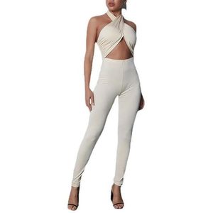 Combinaison Halter Femme 2026 Personnalisée, Dos Nu, Moulante, Tenue de Club Sexy avec Effet Push-Up Fessier - Product Image 4