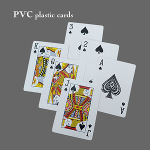 Parti oyunları hediye için özel Logo PVC Poker kartları plastik oyun kartları - Product Image 3