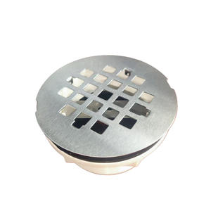 Siphon de sol rond en plastique pour salle de bain, style européen et américain, avec panneau en acier inoxydable et filtre anti-cheveux - Product Image 3