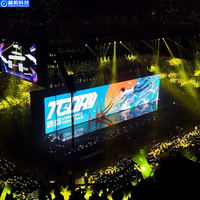 Layar LED Sewa Tahan Air 4K HDR Bebas Kedip Penuh Warna P3.91 Logo Kustom untuk Peluncuran Produk