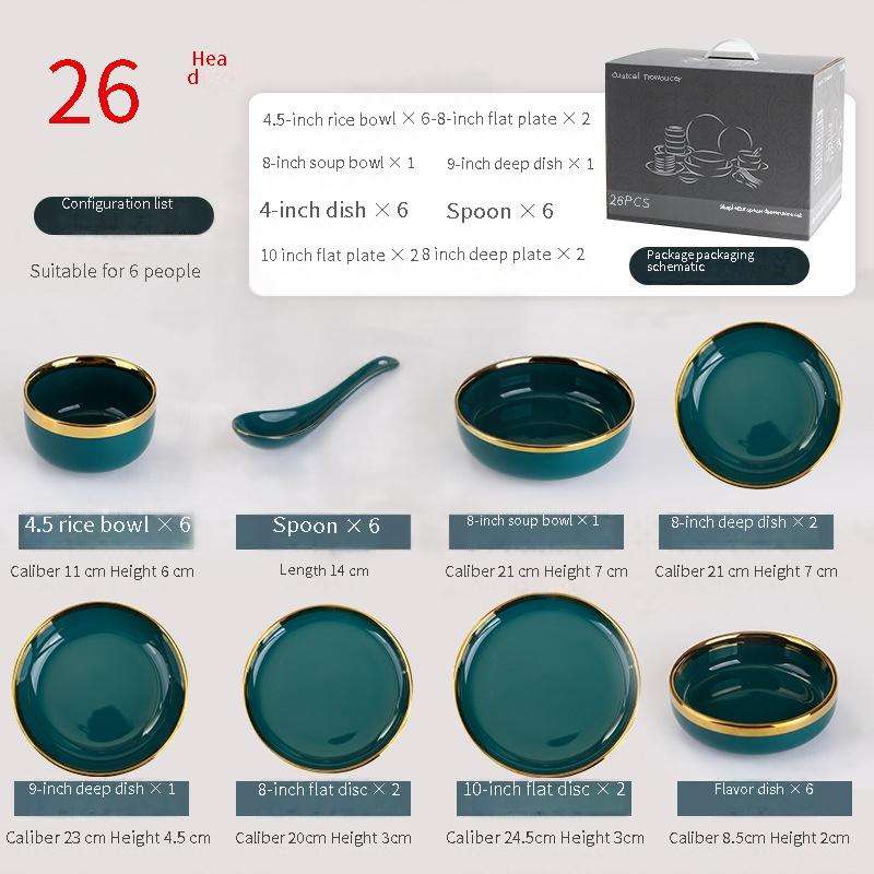 6-person tableware set