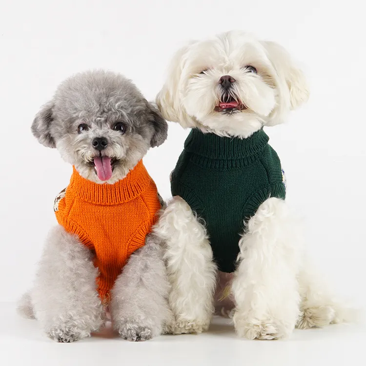Рождественский свитер для домашних питомцев без рукавов для колледжа, маленький дизайнерский свитер для собак