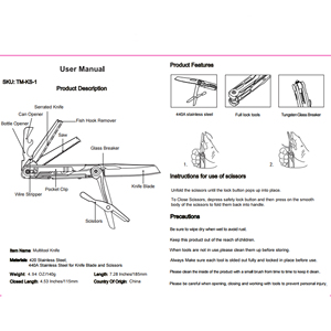 Xách Tay Đa Chức Năng Survival Sửa Chữa Pocket Dao Biểu Tượng Tùy Chỉnh Gấp Dao Săn Bắn Lưỡi Thép Không Gỉ Swiss Dao - Product Image 4