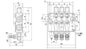 วาล์วควบคุมทิศทางไฮดรอลิก OEM P120 สำหรับรถตักและรถขุด - Product Image 6