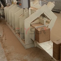 Petite machine automatique de fabrication de blocs de tourbe de coco, machine de moulage de briques de coco, capacité de 3t/h, presse à briques de tourbe de coco
