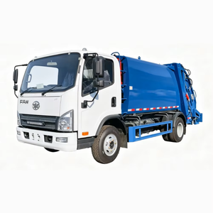 Camion compacteur de déchets FAW haute capacité, capacité de 7 mètres cubes, camion à ordures compactées - Product Image 3